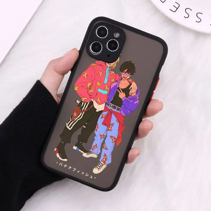 

Japan Anime Banana Fish Anime art Phone Case Matte Transparent for iPhone 7 8 11 12 s mini pro X XS XR MAX Plus cover funda