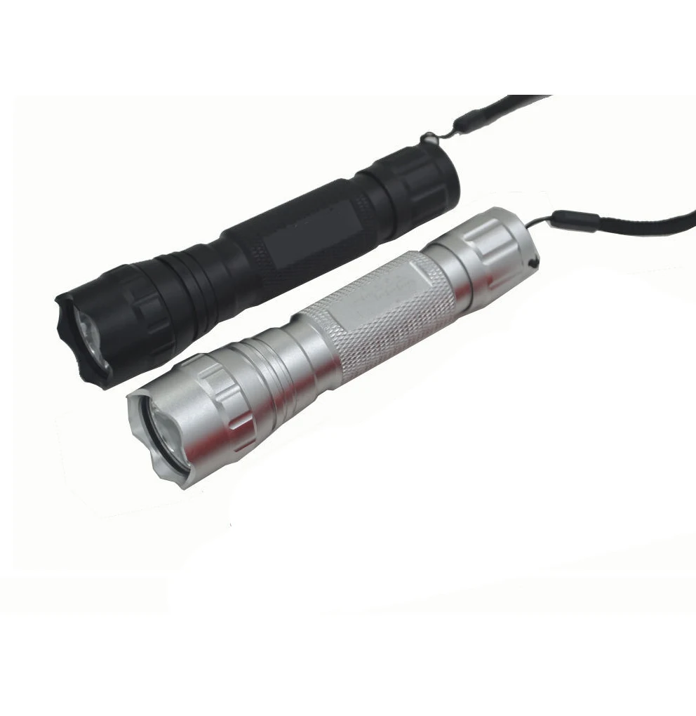 Ультраяркий фонарик светодиодный однорежимный тактический для кемпинга с