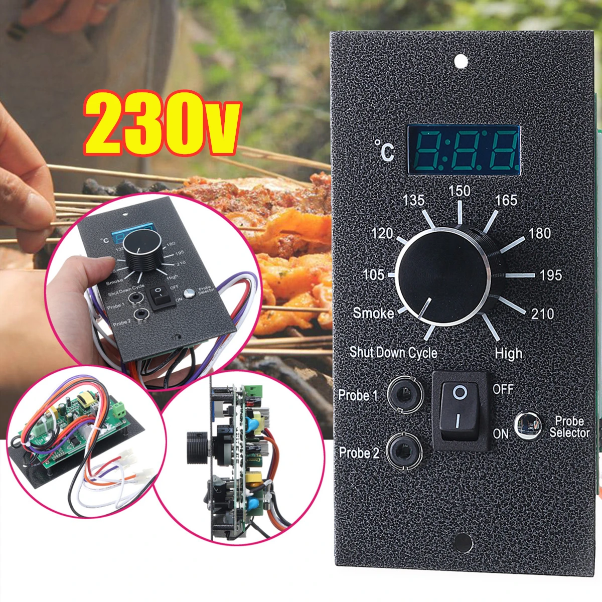 

Digital Thermostat Upgrade Controller Board Replacement For Traeger Pellet Grill