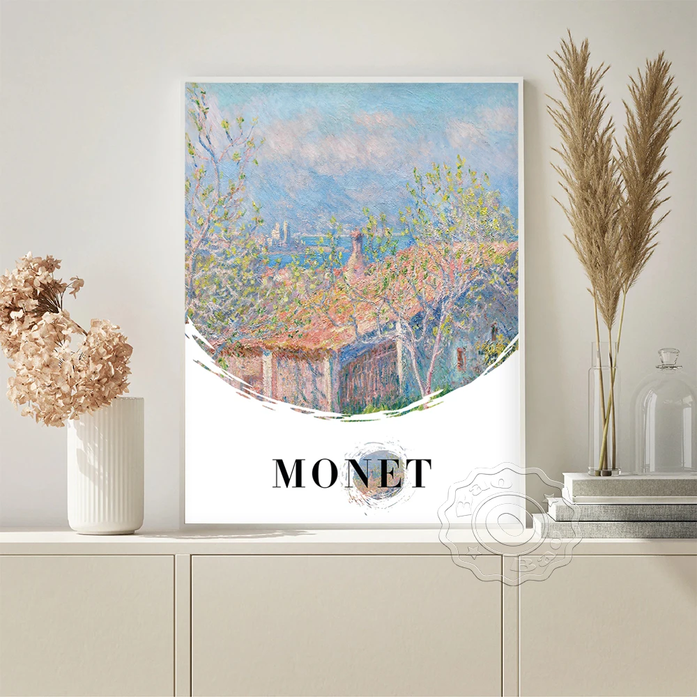 

Claude Monet Vintage Prints Art Poster Landscape Exhibition Museum Canvas Painting Home Decor Living Room Gallery Wall Picture