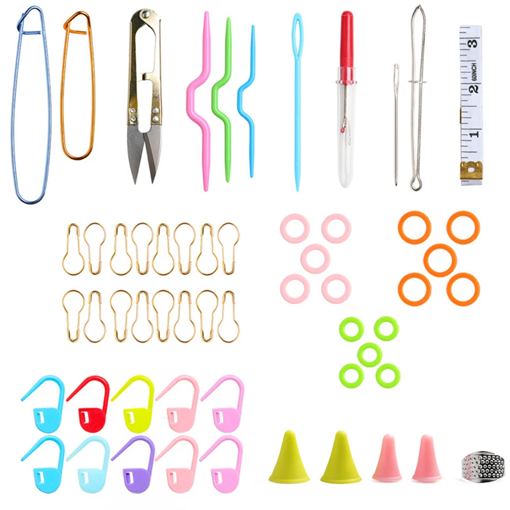 

1 Set Plastic Sweater Needle Set 15CM Long Sweater Needle And 80CM Circular Pin Accessory Set Sewing Accessories