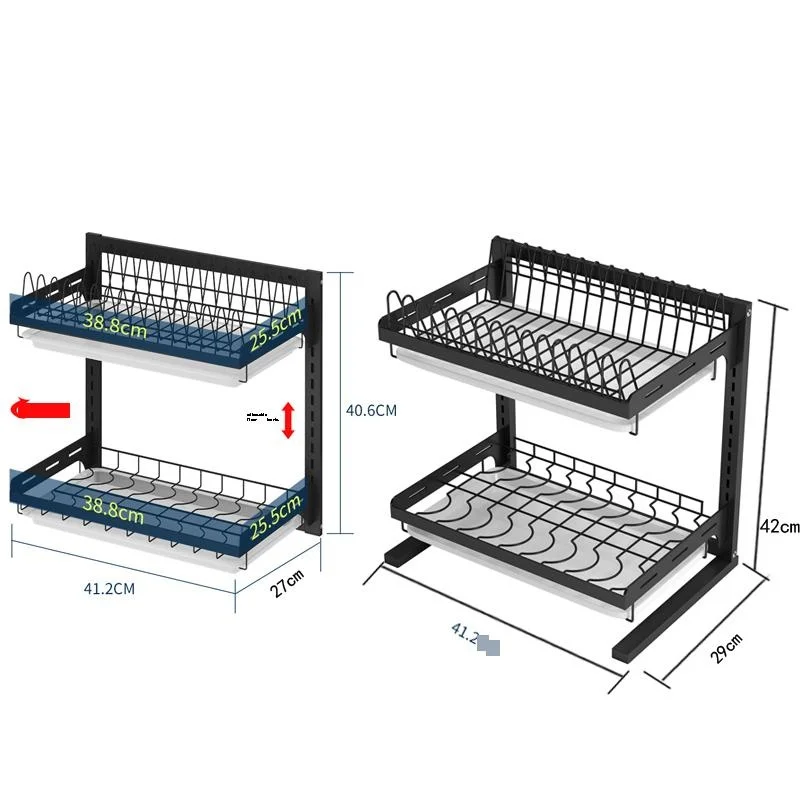 Almacenaje Malzemeleri De Cozinha Drainer Stainless Steel Dish Cuisine Mutfak Organizador Cocina Kitchen Storage Rack Holder | Дом и сад