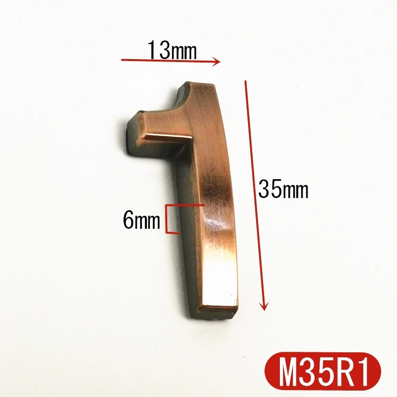 

Wonzeal 3D дверные таблички 0-9 красный пластик