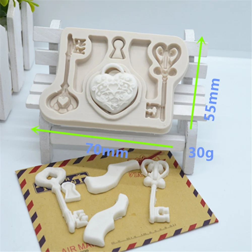 Luyou DIY ключ силиконовая резина прессформы Fondant (сахарная) пресс-форма для тортов