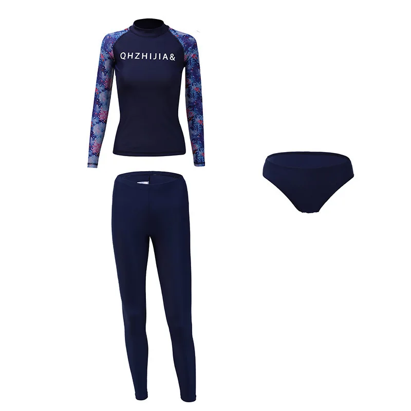 Одежда для плавания женщин купальники с длинными рукавами серфинга женский