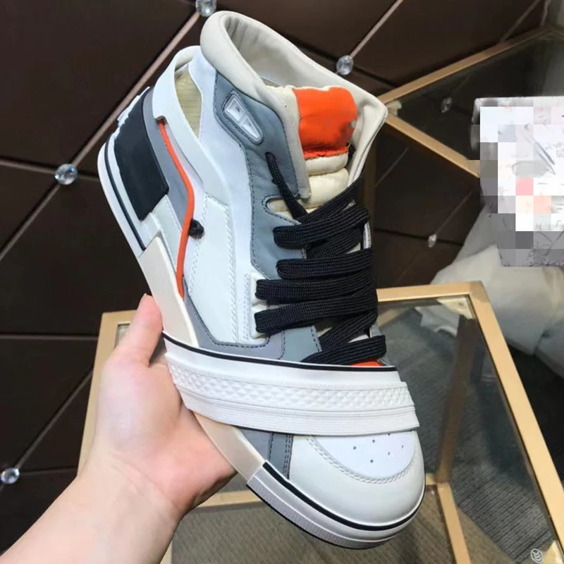 

Кроссовки мужские на платформе, дышащие, Вулканизированная подошва, Повседневная прогулочная спортивная обувь для бега, для улицы, путешес...