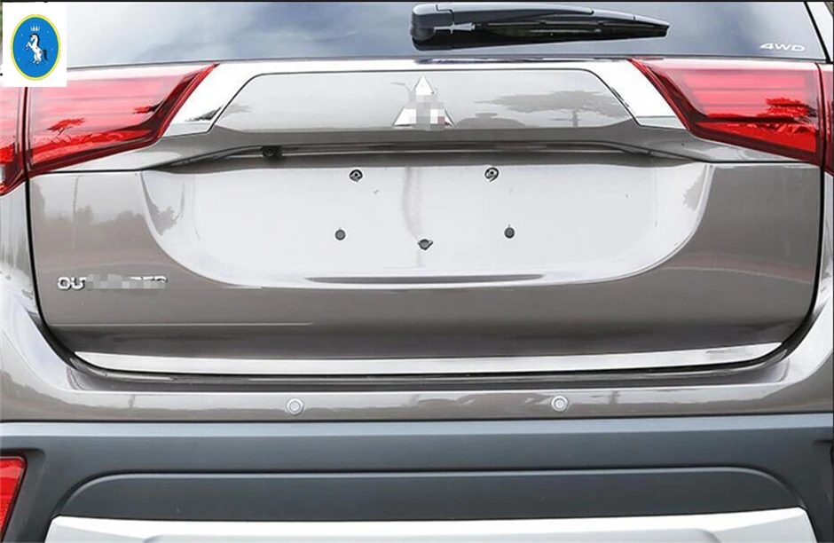 

Rear Trunk Accent Cover Tail gate Tailgate Trim Back Boot Door Strip Sticker Accessories For Mitsubishi Outlander 2013 - 2019