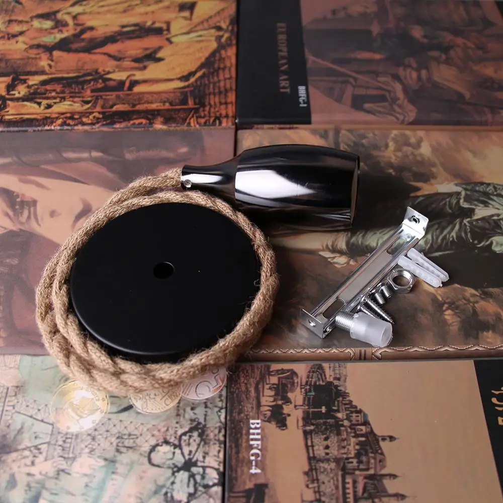 Винтажный веревочный подвесной светильник в комплекте Современная промышленная