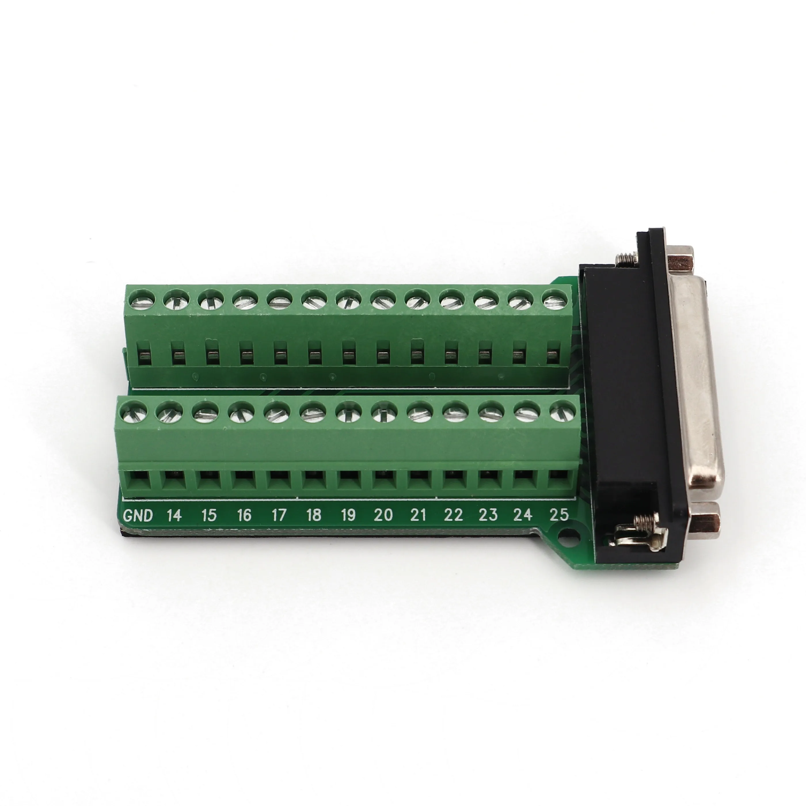 D SUB DB25 Женский 25Pin разъем Breakout PCB 2 ряда клеммы плата адаптер разъем|connector 2|connector