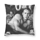 Чехол для подушки с привлекательным Николасом Кейдж, домашний декоративный чехол для подушки, наволочка для дивана с двусторонним принтом