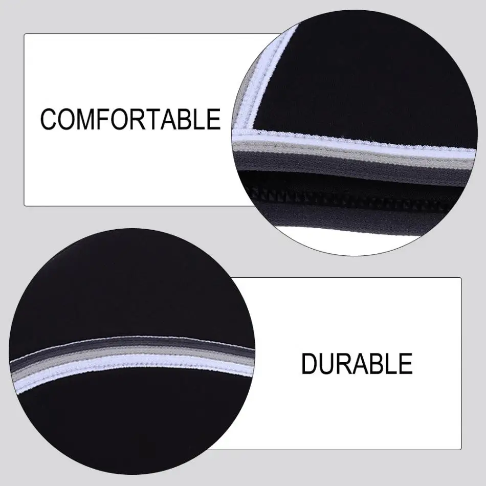 Left Atrium 2 PCS Seamless Stitch Neoprene 7MM Thicken Weight Lifting Knee Pads Protector Compression Sleeve Fitness Gear Brace | Спорт и