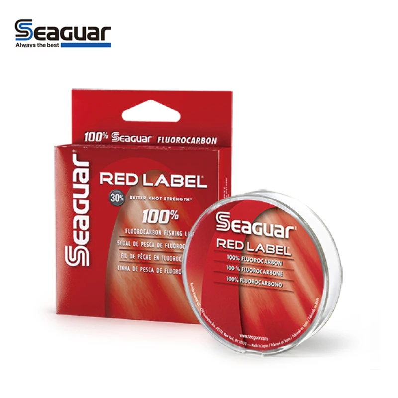 Original SEAGUAR RED LABEL Fishing Lines 183M 229M Fluorocarbon Material Saltwater Freshwater Fishing Line Wire