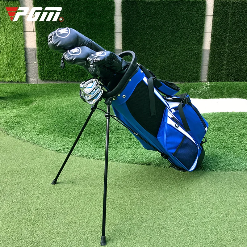 

PGM Boys Girls Ultra Light Golf Rack Bags Big Capacity Golf Packages with Base Stapless Can Hold 3 Clubs D0795
