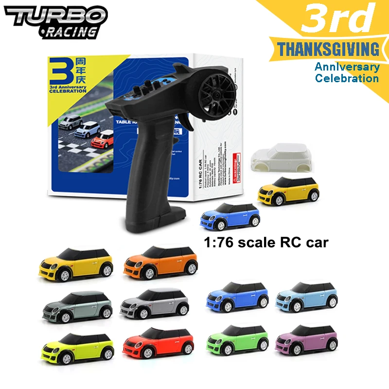 Turbo Racing 1:76 RC автомобиль с 2 x кожуха типа Mini автомобили и дистанционное Управление