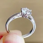 Кольцо с муассанитом 5-8 мм, 100% карат, 1 карат, 2 карата