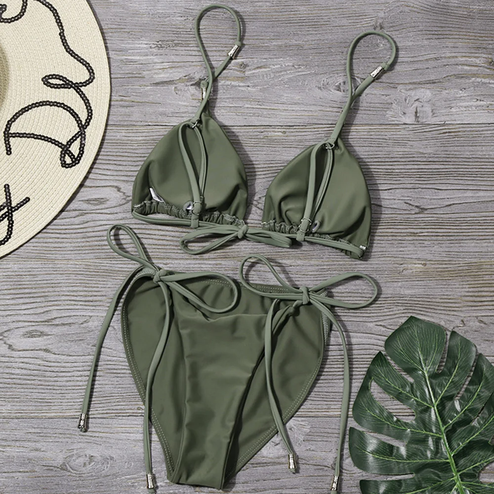 Новинка сексуальные летние купальники бикини набор талия купальник купальный