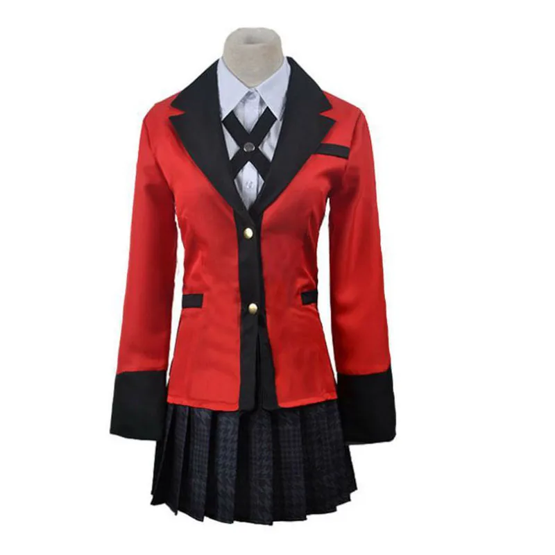 

Kakegurui Yumeko Jabami Saotome Meari Japanese School Girls Uniform Cosplay Costume Adult Kid Customize