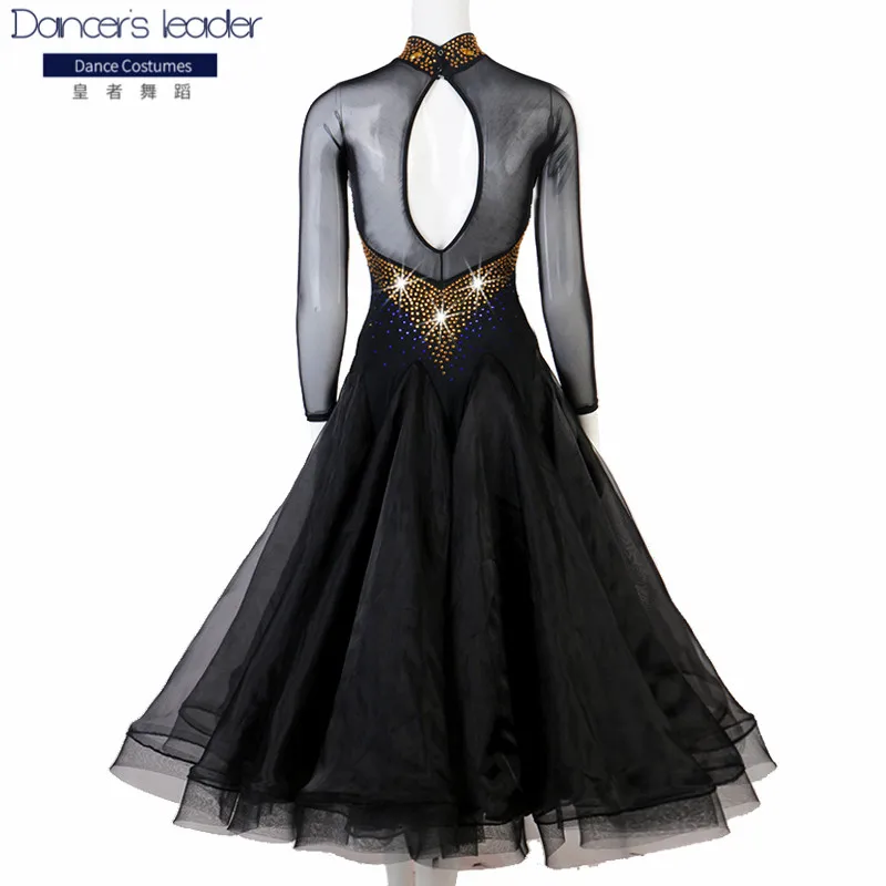 Высококачественная одежда для соревнований по бальному танцу с черными