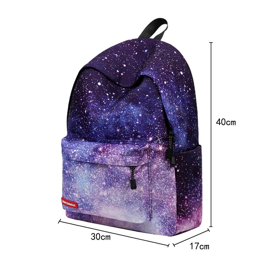 Multicolor Backpack Stylish Bookbags For Teenager Harajuku Women Star Universe Space School Bags | Unisex Backpacks
