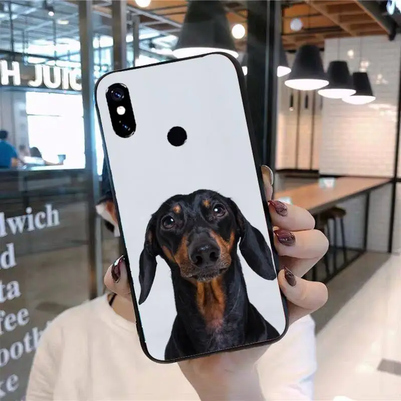 

Cute Dachshund dog Phone Case For Xiaomi Redmi 7 8 9t 9se k20 mi8 max3 lite 9 note 9s 10 pro