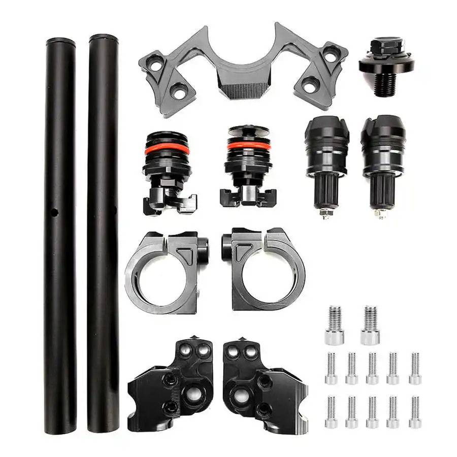 

Регулируемый зажим для Руля Мотоцикла, зажим для руля, регулирующий зажим для вилки, подходит для Kawasaki Ninja 250 300, зажим для руля