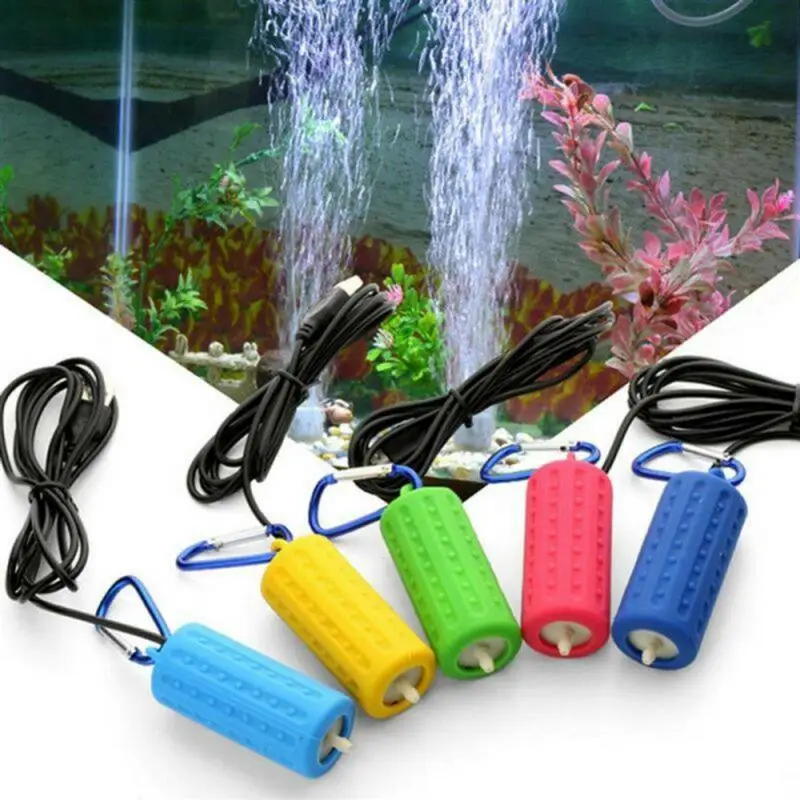 Портативный USB мини кислородный воздушный насос для аквариума бесшумные