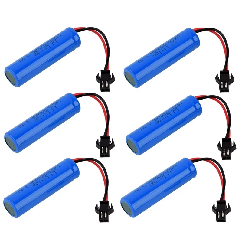 

1/2/3/5/10PCS 3.7v 800mah lipo battery For JJRC C2 D828 RC Car Parts 14500 SM-2P For RC Stunt Dump Car Battery Toys Accessories