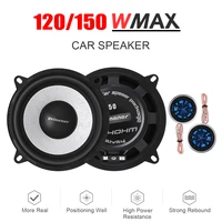 2pcs 4 5 inch hifi car component speakers system auto stereo audio car coaxial speakers set loudspeaker with tweeter crossover