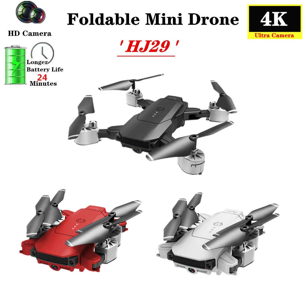 Квадрокоптер HJ29 складной с HD камерой Wi Fi FPV 4K 1080P|drone with|drone with camerarc drone camera |