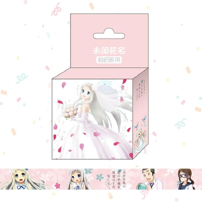1 5 см * м Аниме Anohana васи клейкая лента DIY Скрапбукинг наклейка этикетка