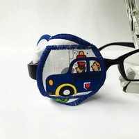 car amblyopia goggles for monocular correction children full cover cartoon eye cover handmade pure cotton light and