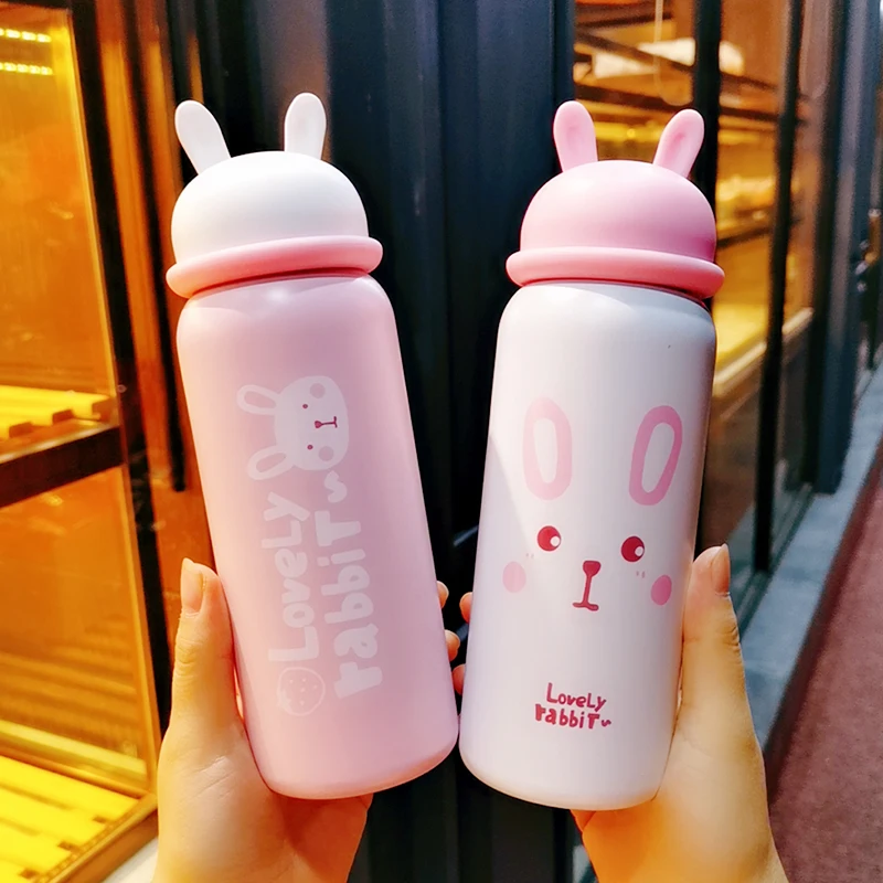 Новый милый кролик термос чашка из нержавеющей стали мультяшный медведь