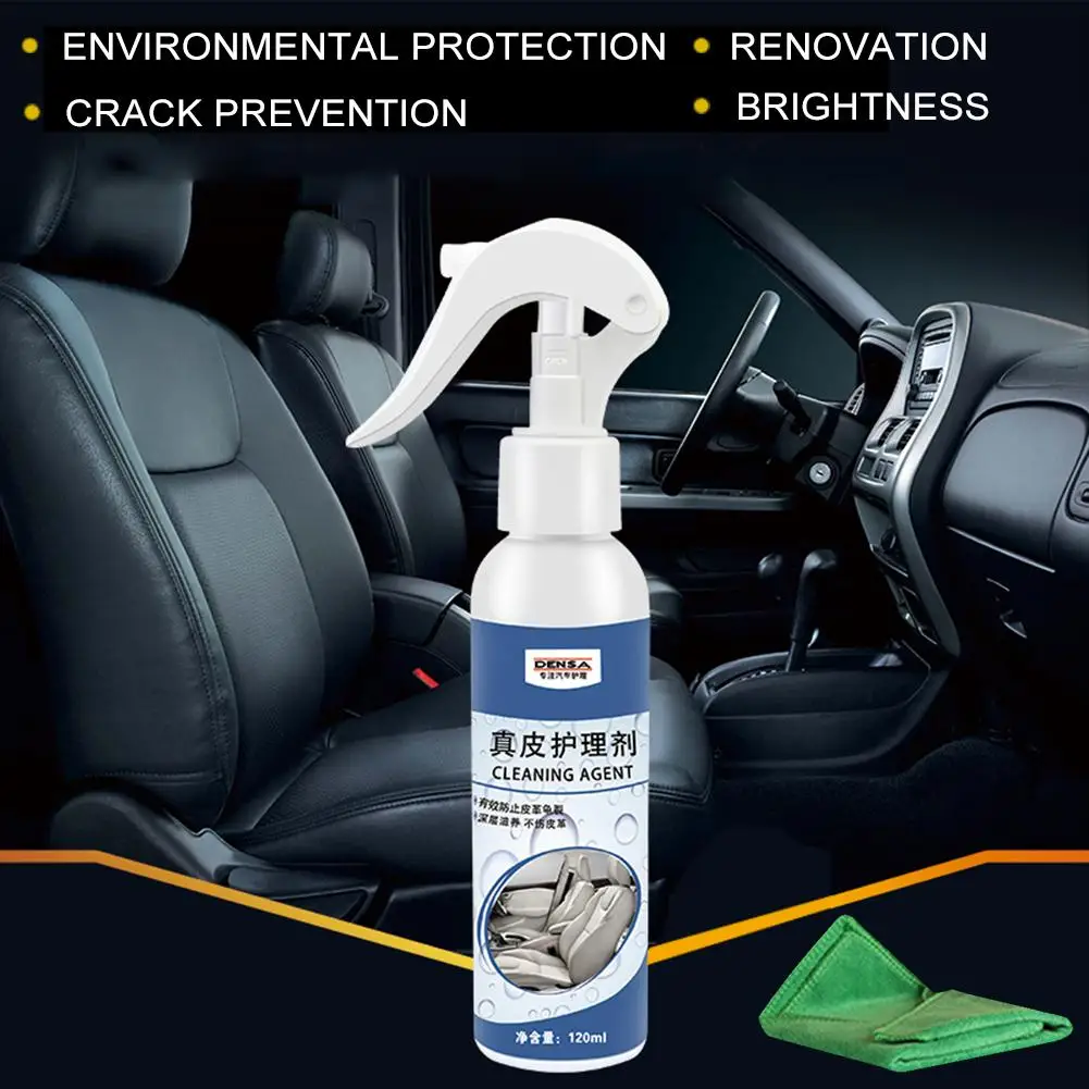 

120ml Leather Car Cleaner Automobiles Interior Cleaning Leather Wash Car Seat Interiors Cleaner Maintenance Leather Care Auto