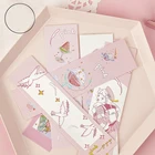 Многофункциональные летние розовые бумажные открытки для девочек 30 шт. в качестве закладки для подарка украшения скрапбукинга сделай сам