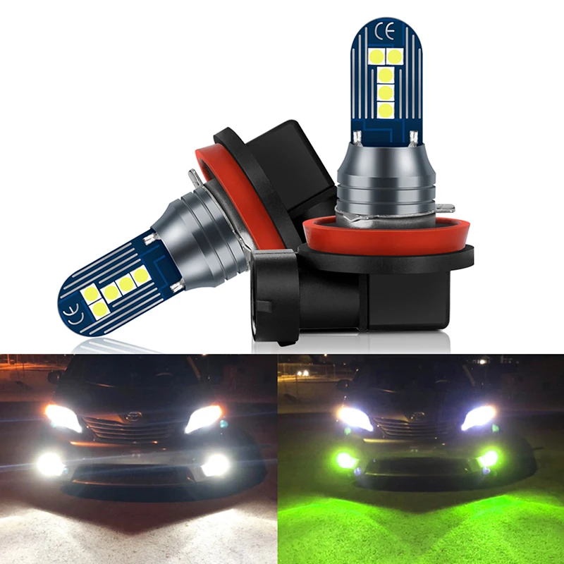 

1Pc H7 H4 H11 LED Green White Fog Lights 9005 9006 LED Bulbs Car Driving Lamps