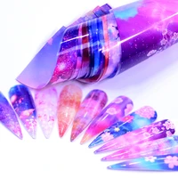 10pc xmas holographic stickers for nails flowerbutterfly ornament nail sticker christmas bell adhesive transfer foils manicure