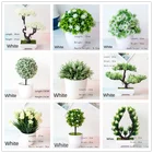 25 стилей искусственные комнатные растения бонсай декоративные маленькие деревья, искусственные цветы вечерние офисный стол орнамент для Декор для дома и сада