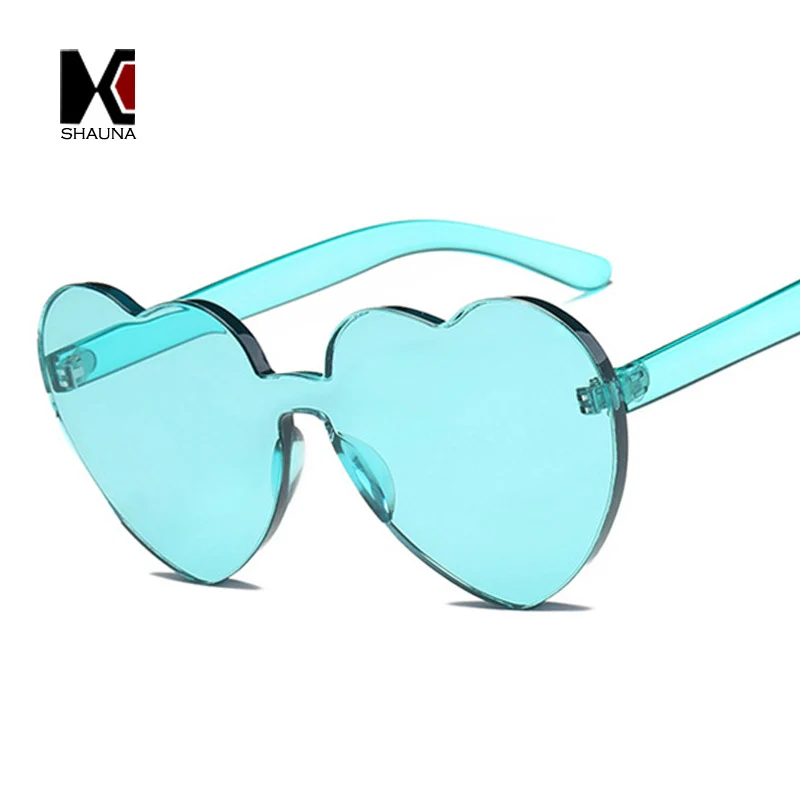Женские очки шауна негабаритный яркие цвета с сердечками модные толстыми