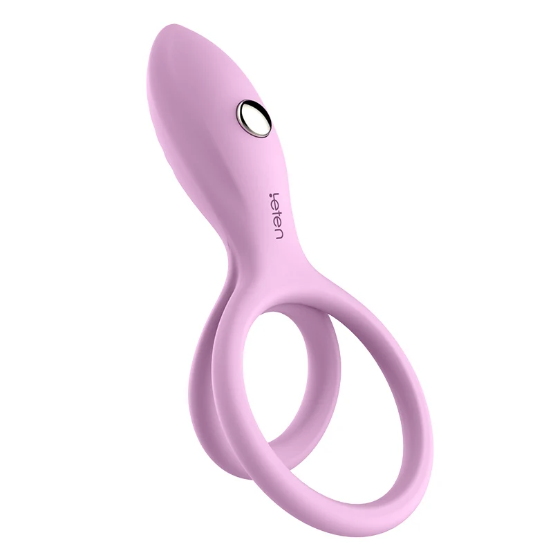 

Leten Penis Ring Silicone Vibrator USB Rechargeable 10 Modes Cock Ring Sex Products Vibrating Delay Ejaculation Sex Toys for Men