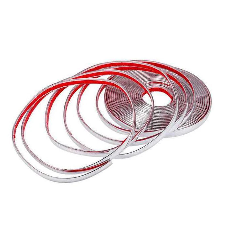 Автомобильная хромированная лента для кузова 13 м защитная литая наклейка