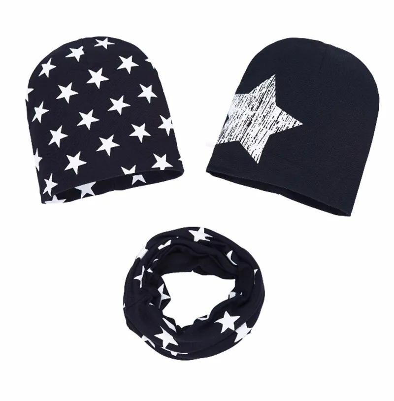 Шапка-бини для мальчиков и девочек с принтом 3 шт./лот | Детская одежда обувь