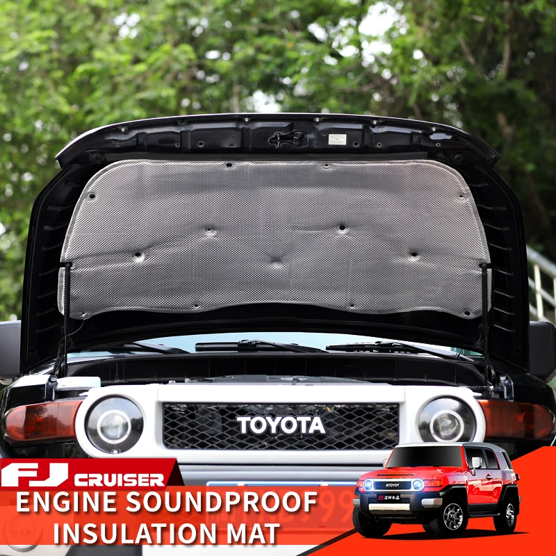

Toyota FJ Cruiser Accessories Exterior Modification Engine Aluminum Foil Insulation Heat Shield Sound Thermal Protection Pad