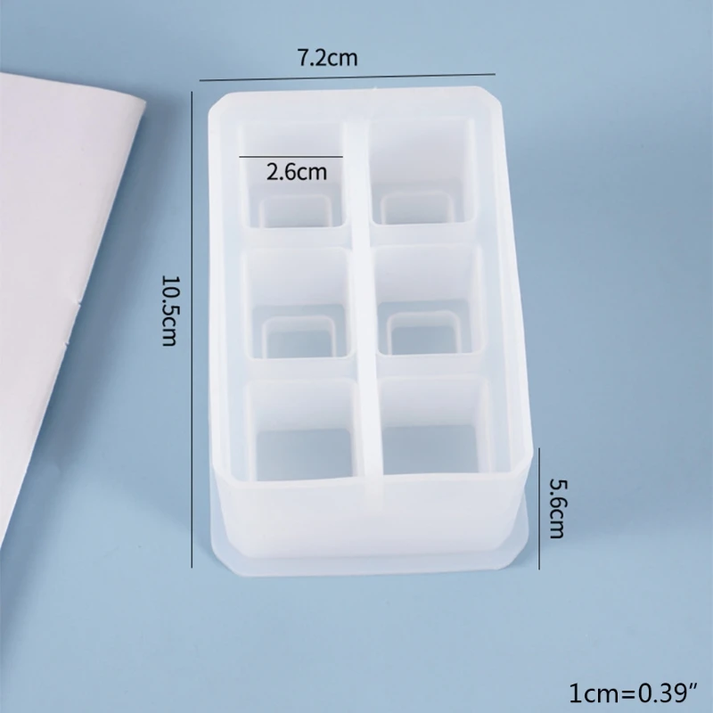 

Lipstick Holder Storage Box Casting Silicone Mould DIY Crafts Jewelry Making Tools Crystal Epoxy Resin Mold