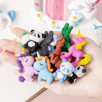korean cartoon eraser for elementary school student dinosaur unicorn panda wipe clean rubber cute stationery wholesale items