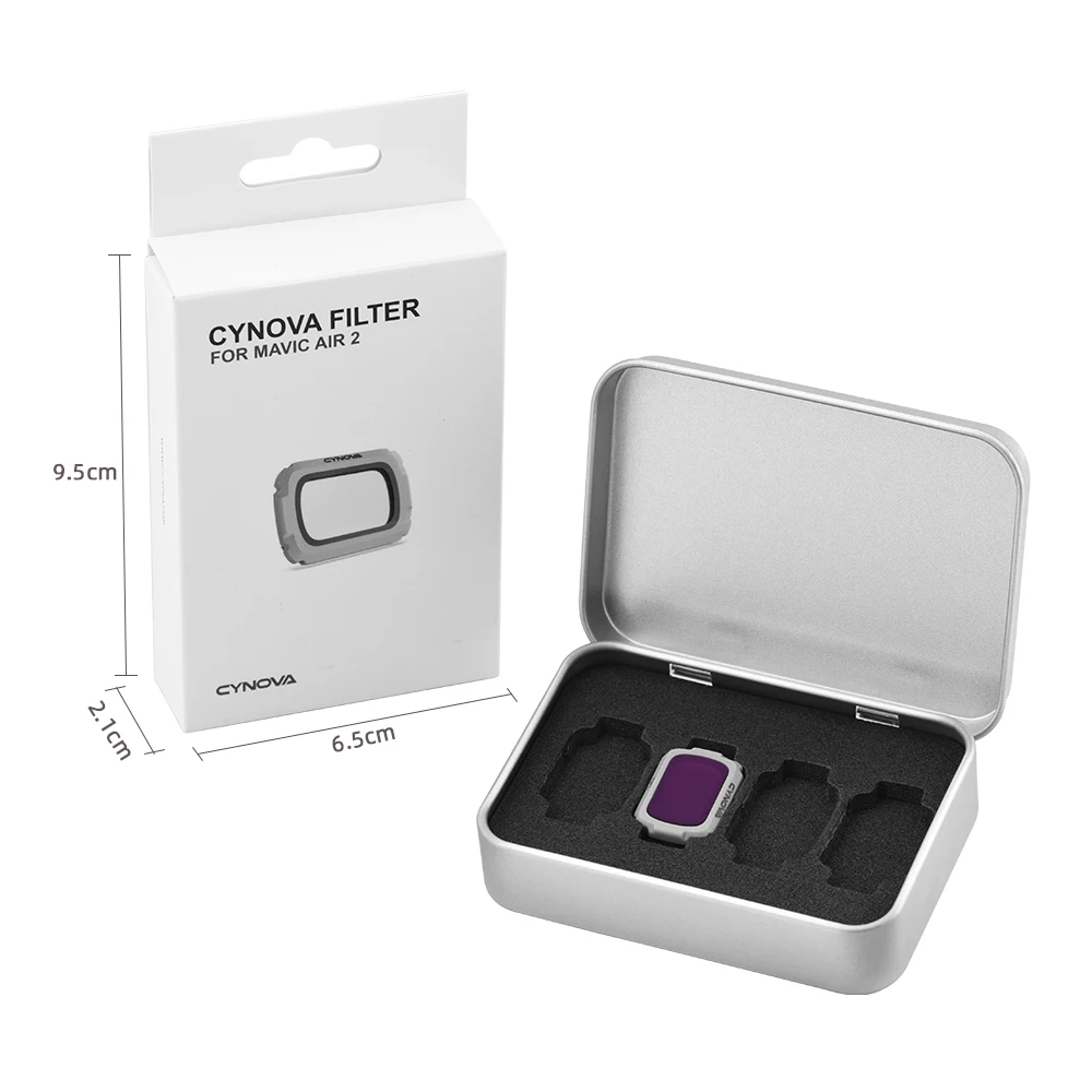 

CYNOVA for DJI Mavic Air 2 Quick Installa Filter Set UV CPL NDPL ND 4 8 16 32 64 for Mavic air2 Camera Lens Filters Accessories