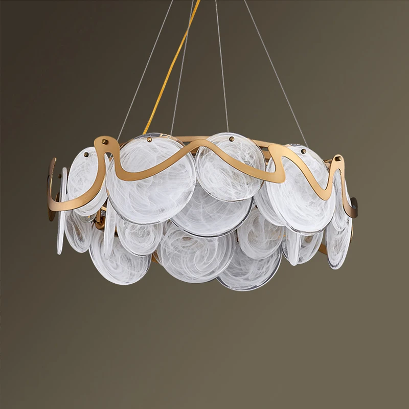 Post-modern minimalist living room chandelier light luxury restaurant bedroom lighting creative crystal lamps | Лампы и освещение