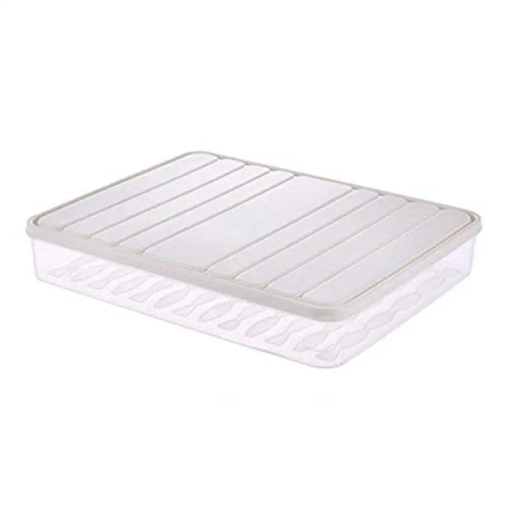 white large Умный лоток, креативная коробка для хранения еды, коробка для хранения пельменей, коробка для хранения еды, свежий лоток для хранения, пищевой контейнер кухонный предмет - Цвет: white large