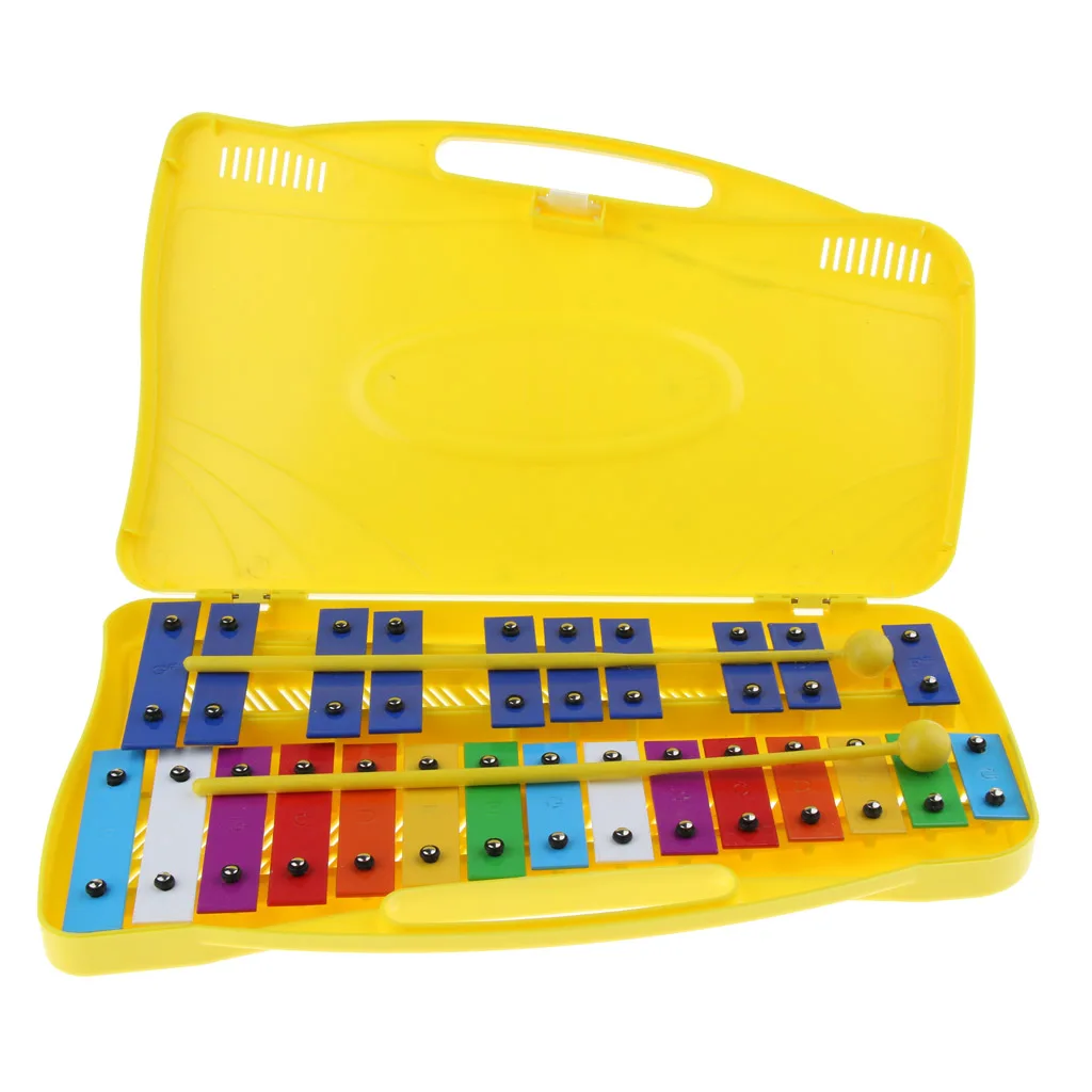 Aluminum 25 Tones Xylophone with Case for Children Kids Toy Christmas Gift |