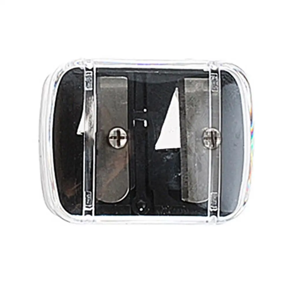 Мощный токарный карандаш для макияжа с двумя отверстиями точилка карандашей