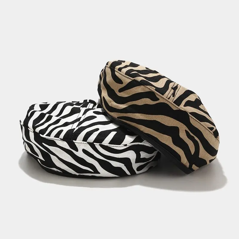 Новый женский берет в полоску осенняя ветрозащитная плоская шляпа для улицы |